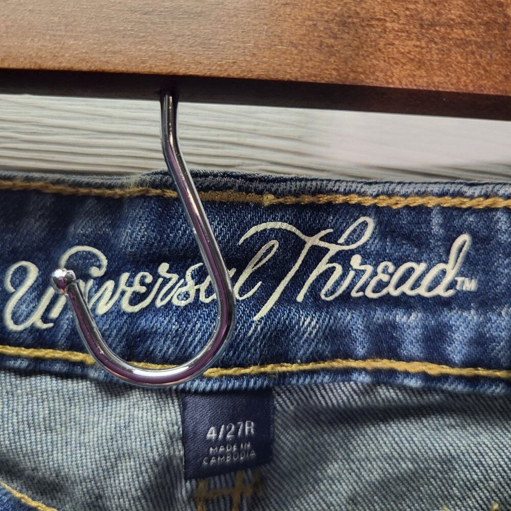 Universal Thread Jeans Patchwork Kick Boot Crop D… - image 3